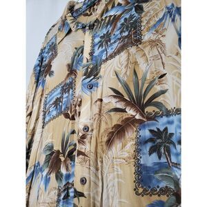 Breezy Lightweight Tropical‎ Palm Ocean Island Vacation David Taylor Size 3xlt
